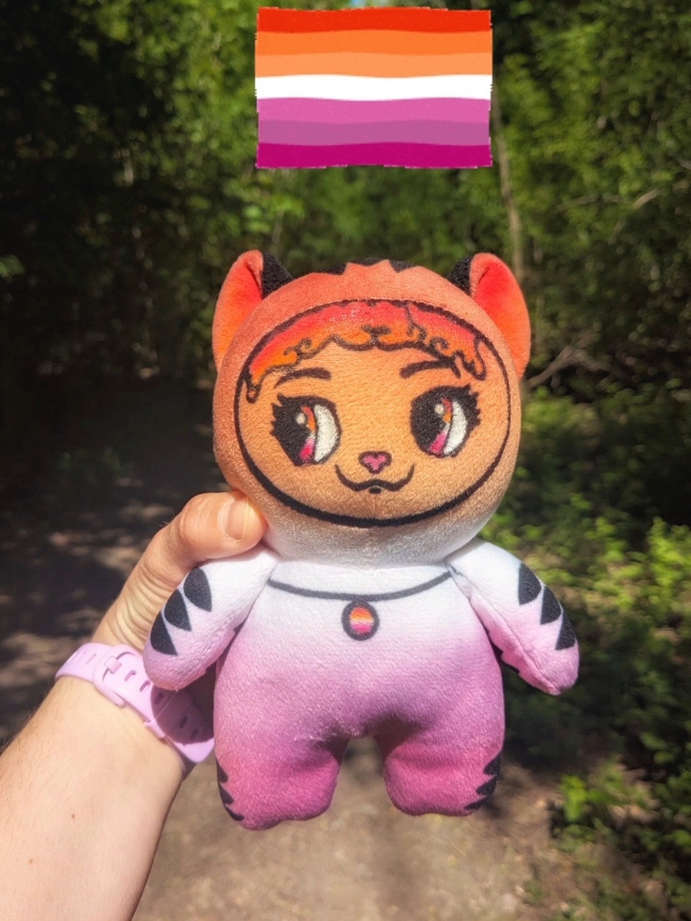 Lesbian Pride Plush Bag Charm